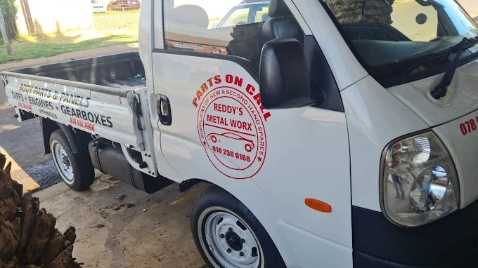 Our delivery van parked inside our secure facility ready for parts delivery